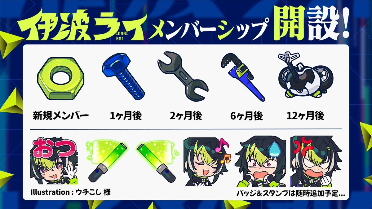 Membership Badges & Stamps Illustrations<br>by Utekoshi