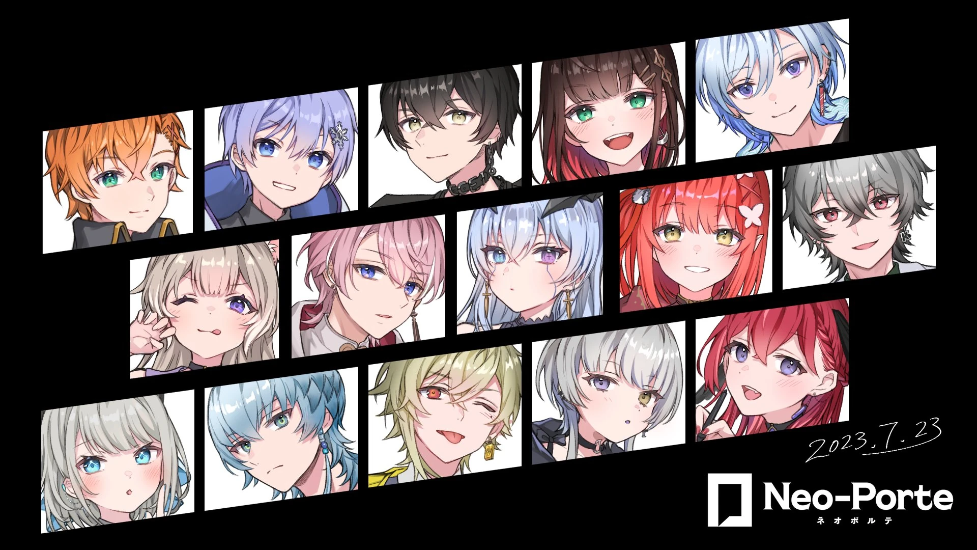 Neo-Porte Members<br>by [https://twitter.com/Aria_Konkon/status/1686580675535912960 Konkon Aria]