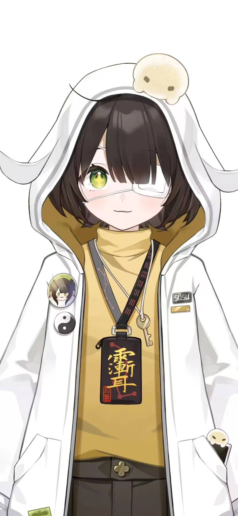 Casual Outfit with Hood and Eyepatch