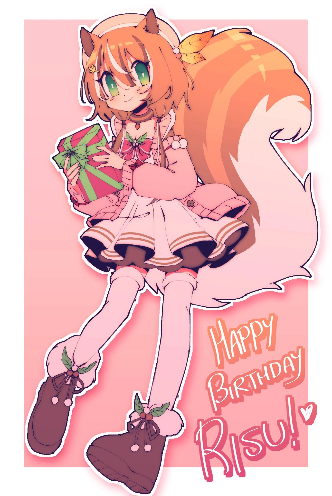 Ayunda Risu Birthday Illustration<br>by Lyn Mametchi