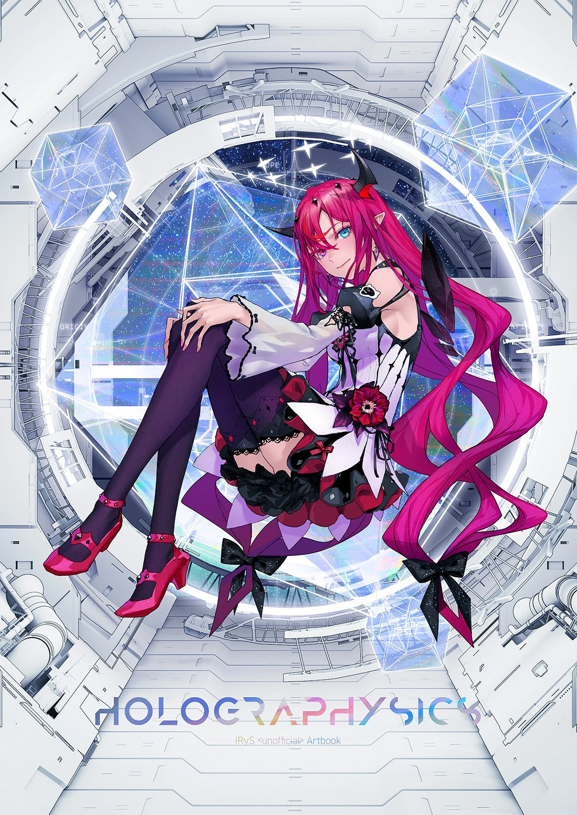 HOLOGRAPHYSICS IRyS Artbook Cover by redjuice