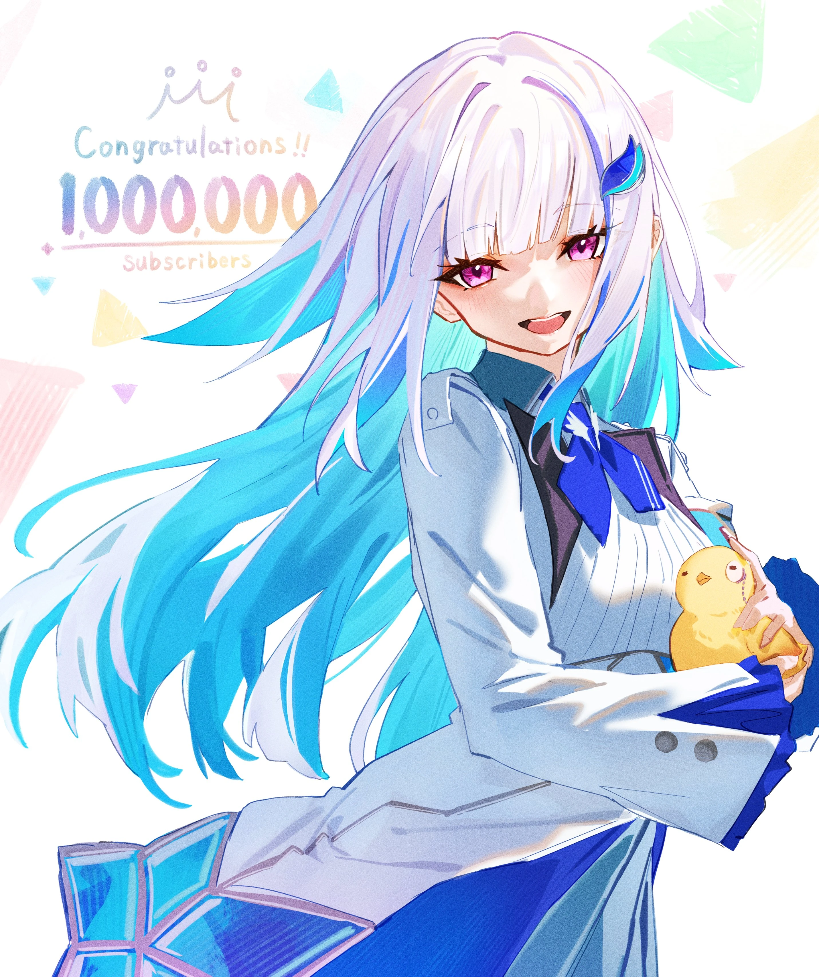 1 Million Subscribers Celebration Illustration by Bibisuka
