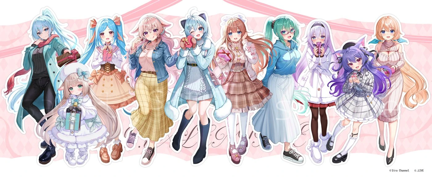 .LIVE Sweet Valentine's Goods Illustration<br>by [https://x.com/akabane22/status/1757724057318117735 Akabane]