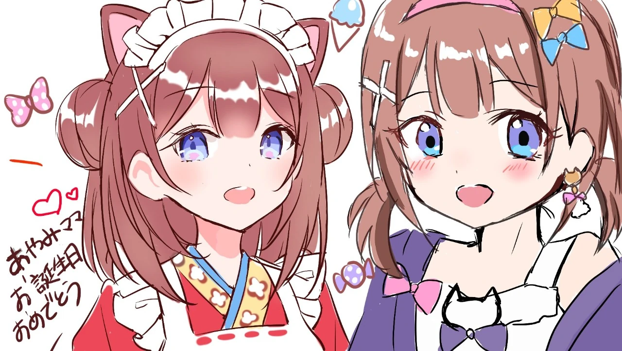 Birthday Illustration by Yozora Mel and Aoi Nabi