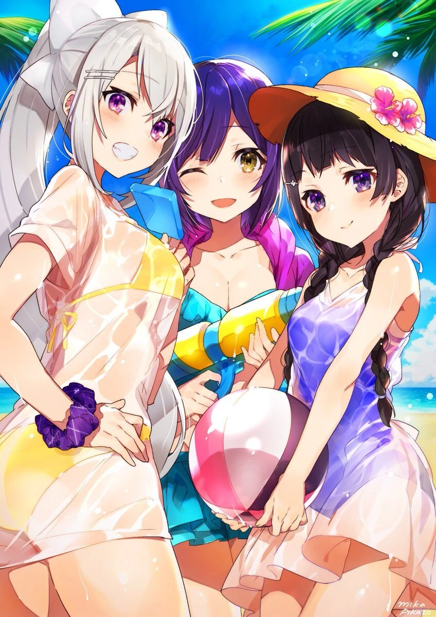 Nijisanji JK-gumi Summer! Illustration<br>by Mika Pikazo