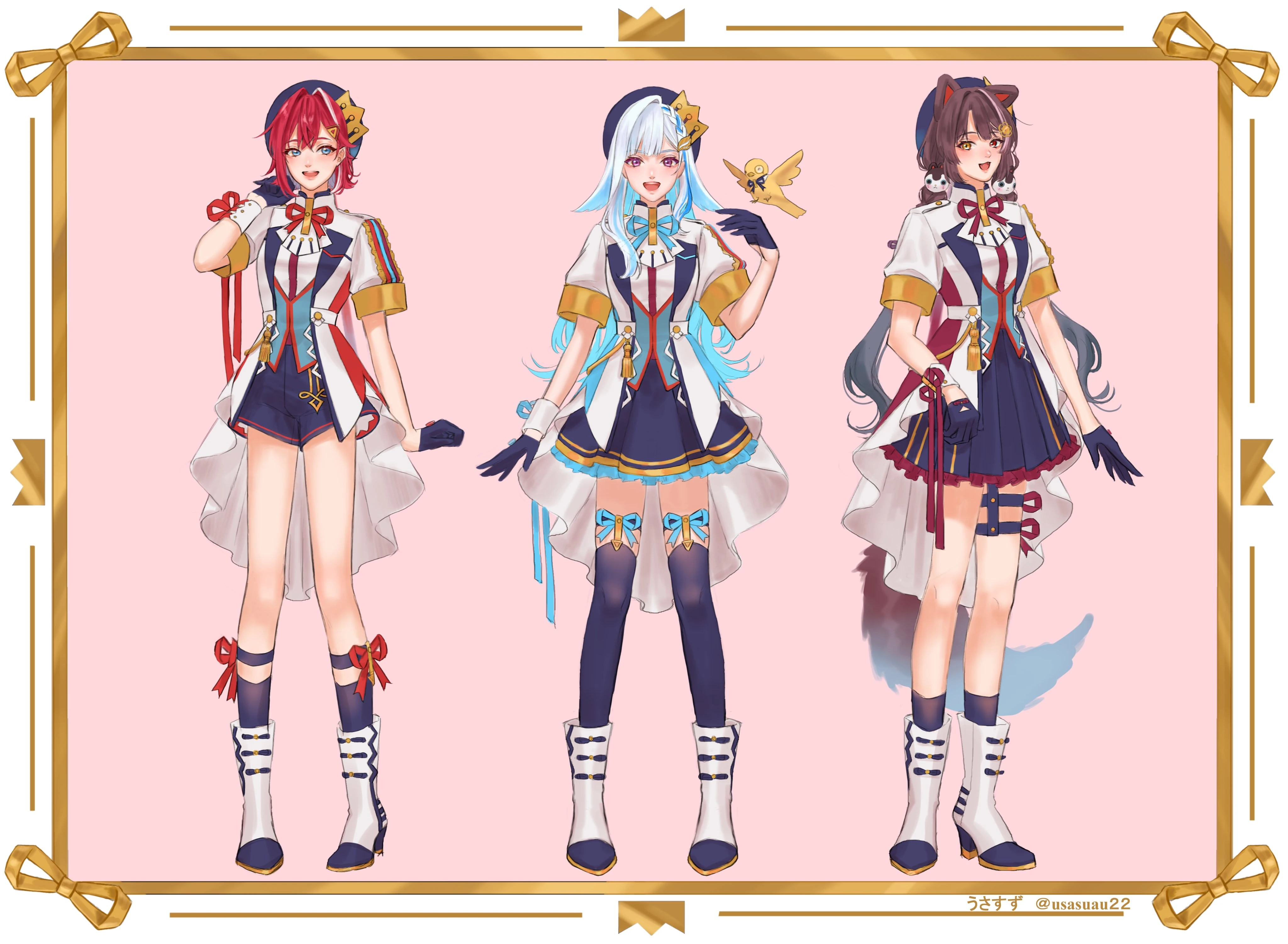 Sanbaka Matching Idol Outfit Reference Sheet<br>by usasuzu