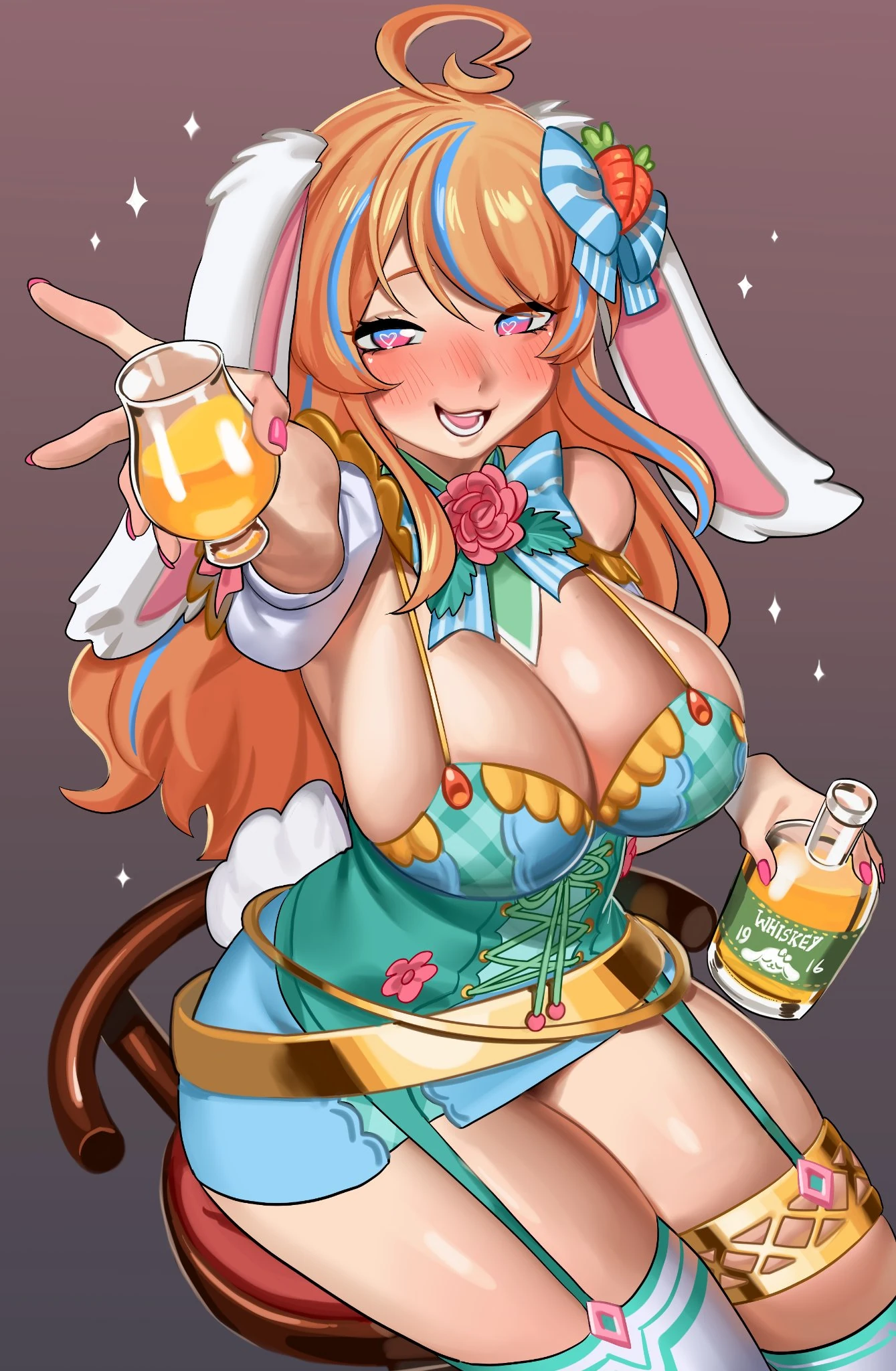 Tipsy Bunny Gif by Nia made for drunk stream