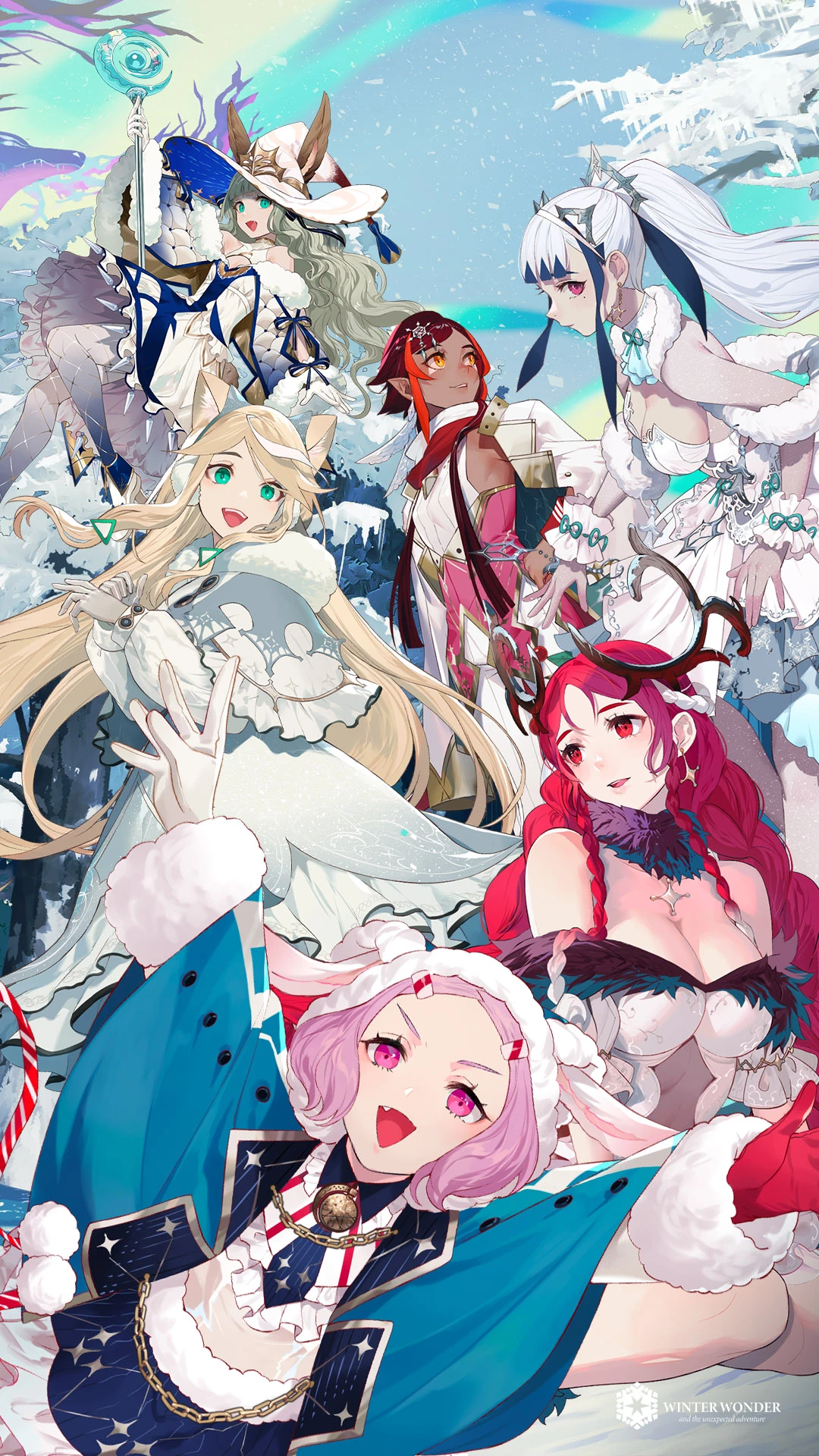 Winter Wonder Mobile Wallpaper with All members