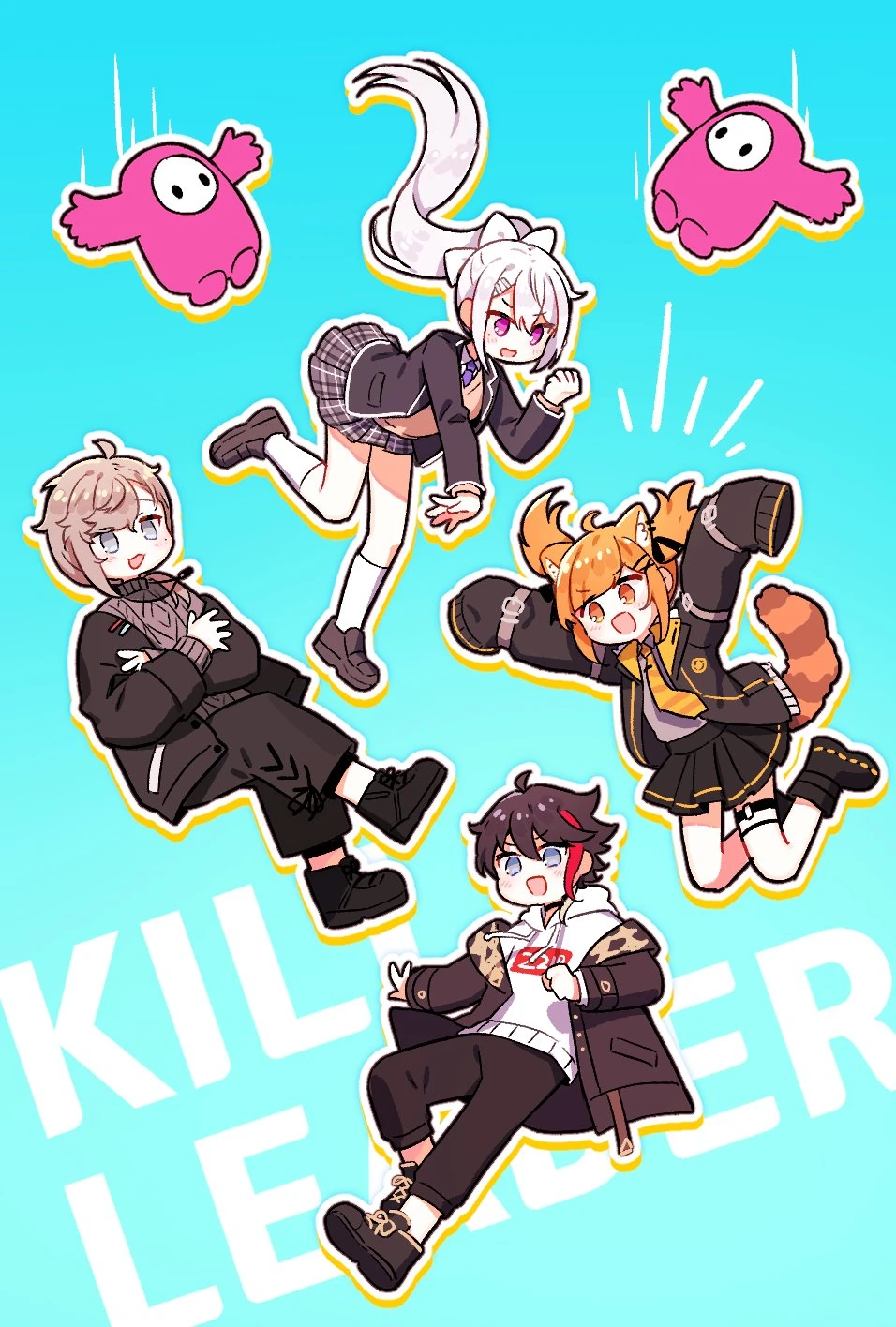 Kill Leader Fall Guys Illustration<br>by MONO MON