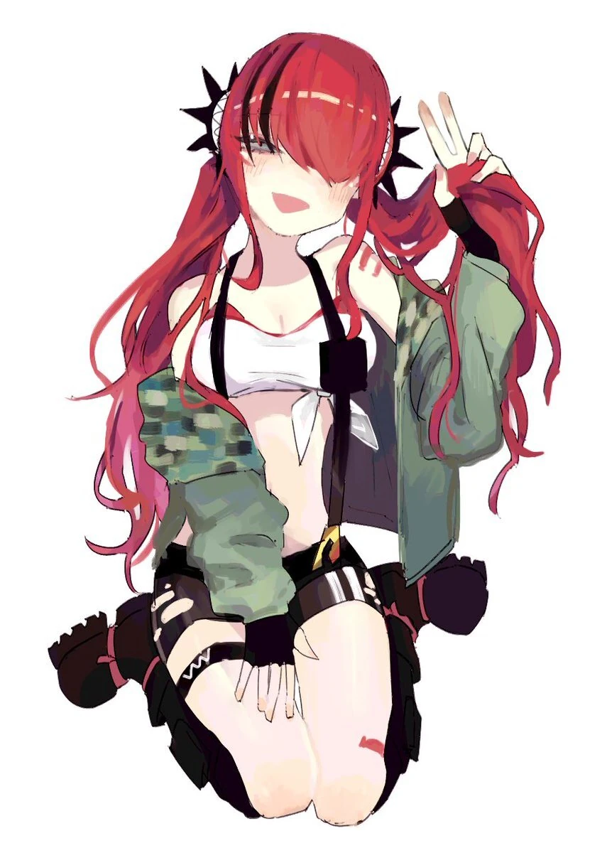 by V