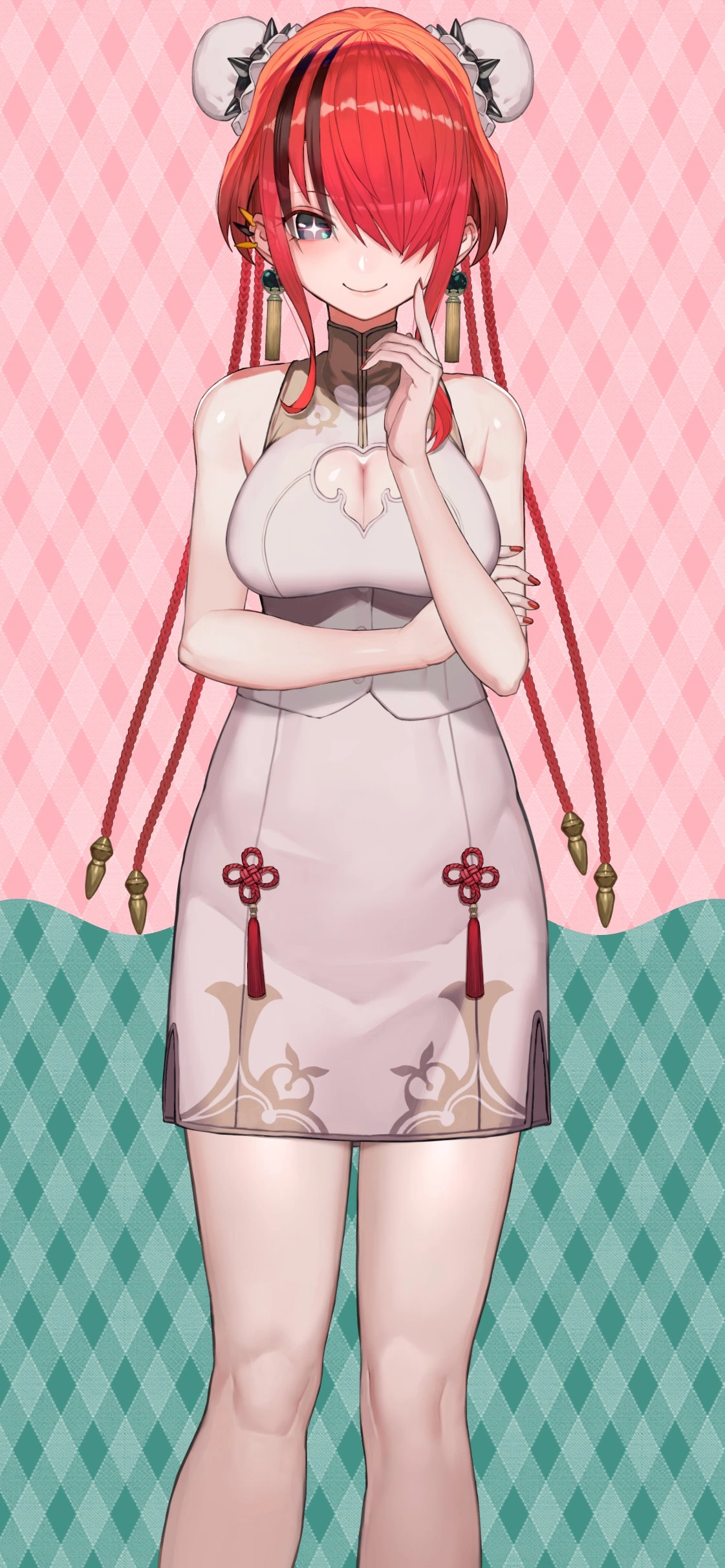 Chinese Style Outfit Without Coat and Glasses