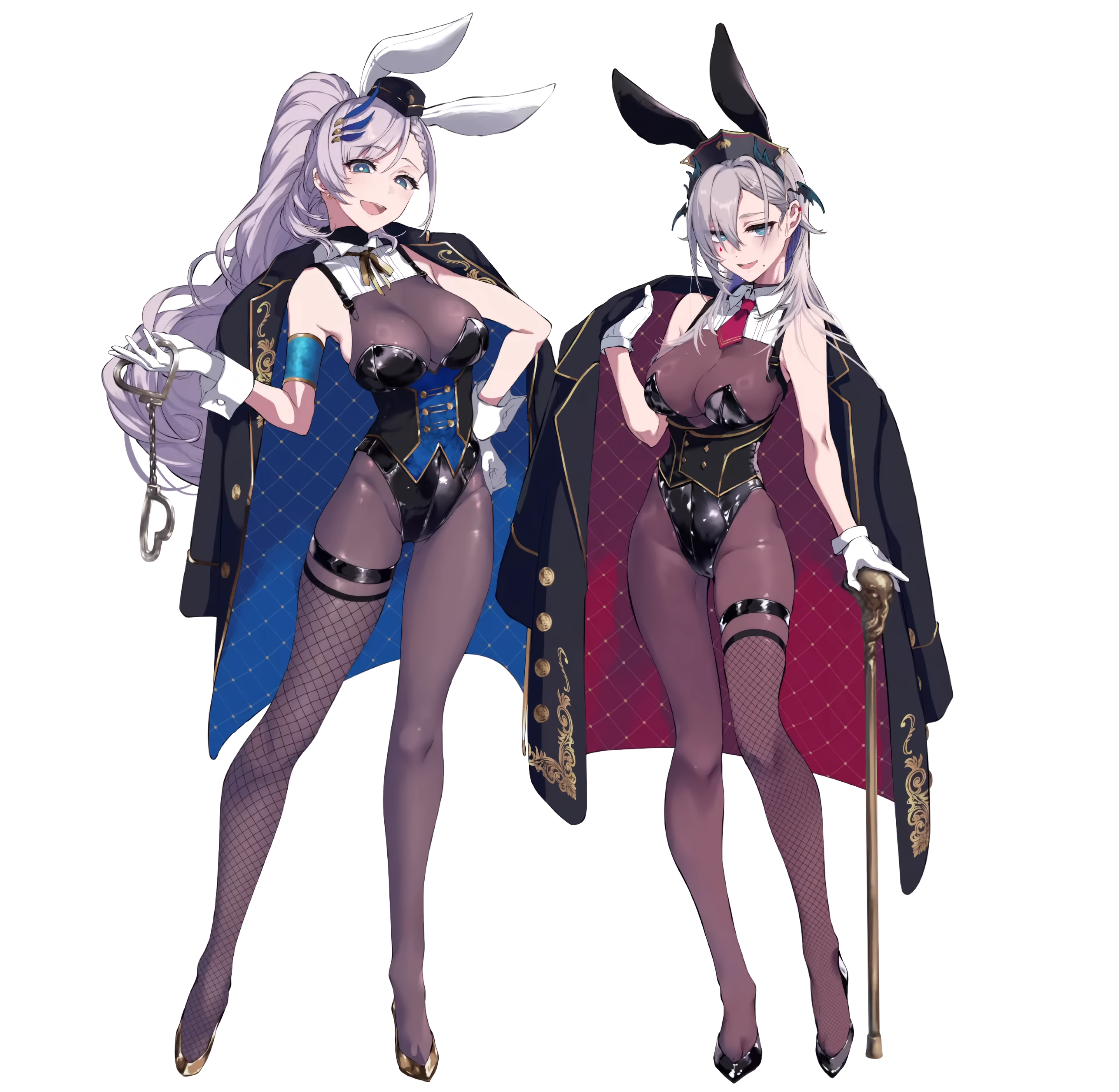 Pavolia Reine and Iida Pochi (herself) in Playboy Bunnysuits
