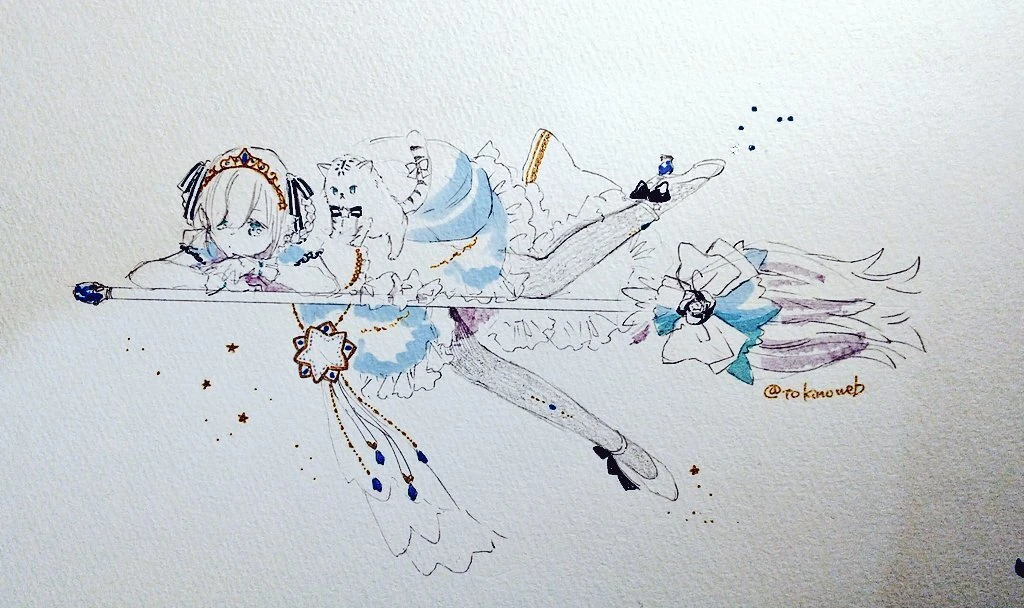 Princess Outfit Illustration<br>by Tokino Mitsuru