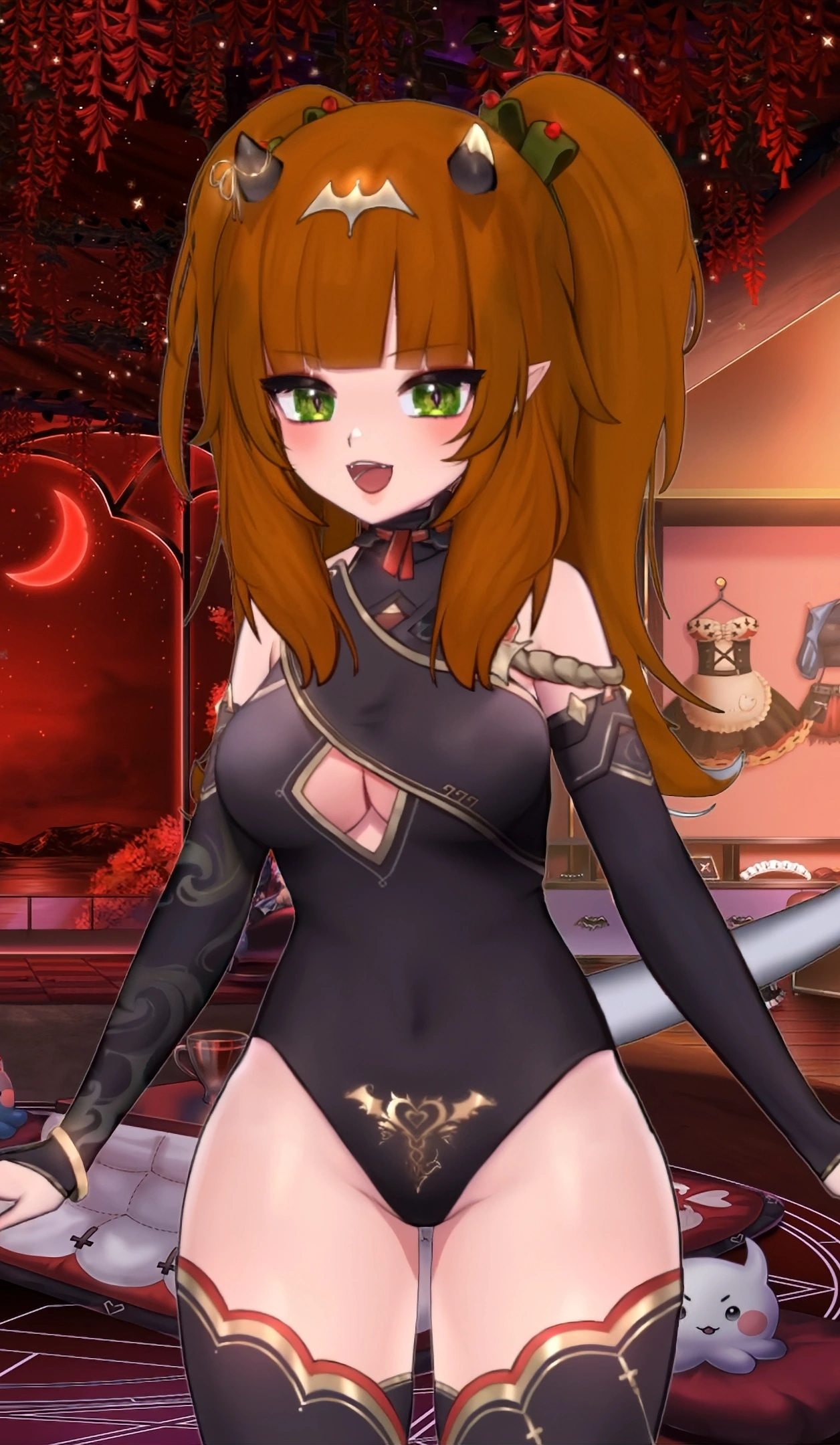 Empress model ginger "bratty" pigtails