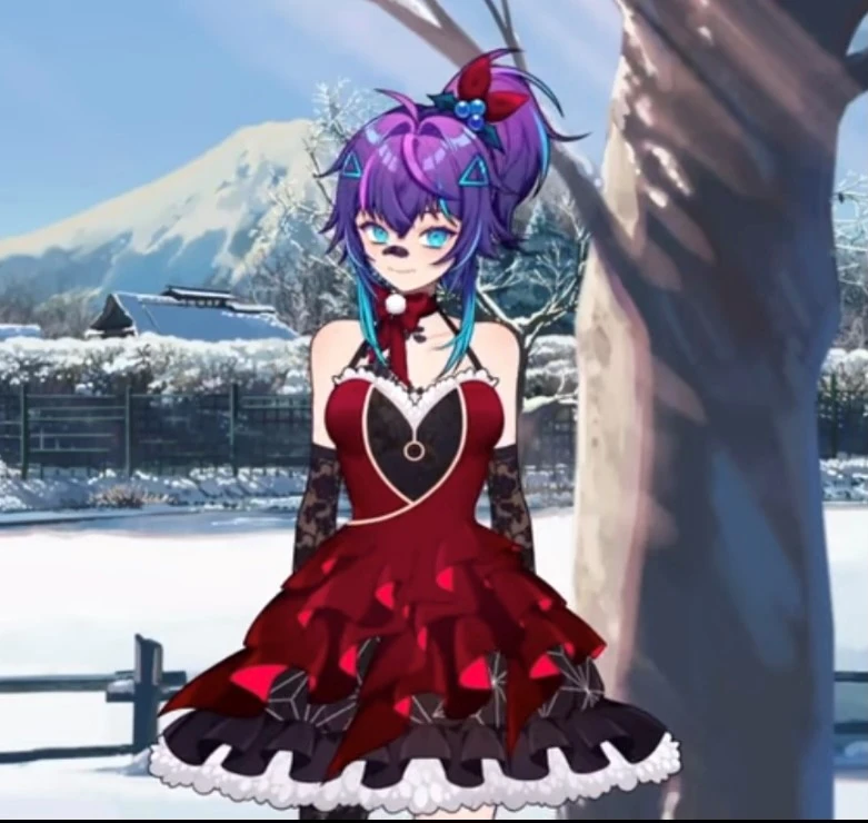 Melody's 2D Christmas dress