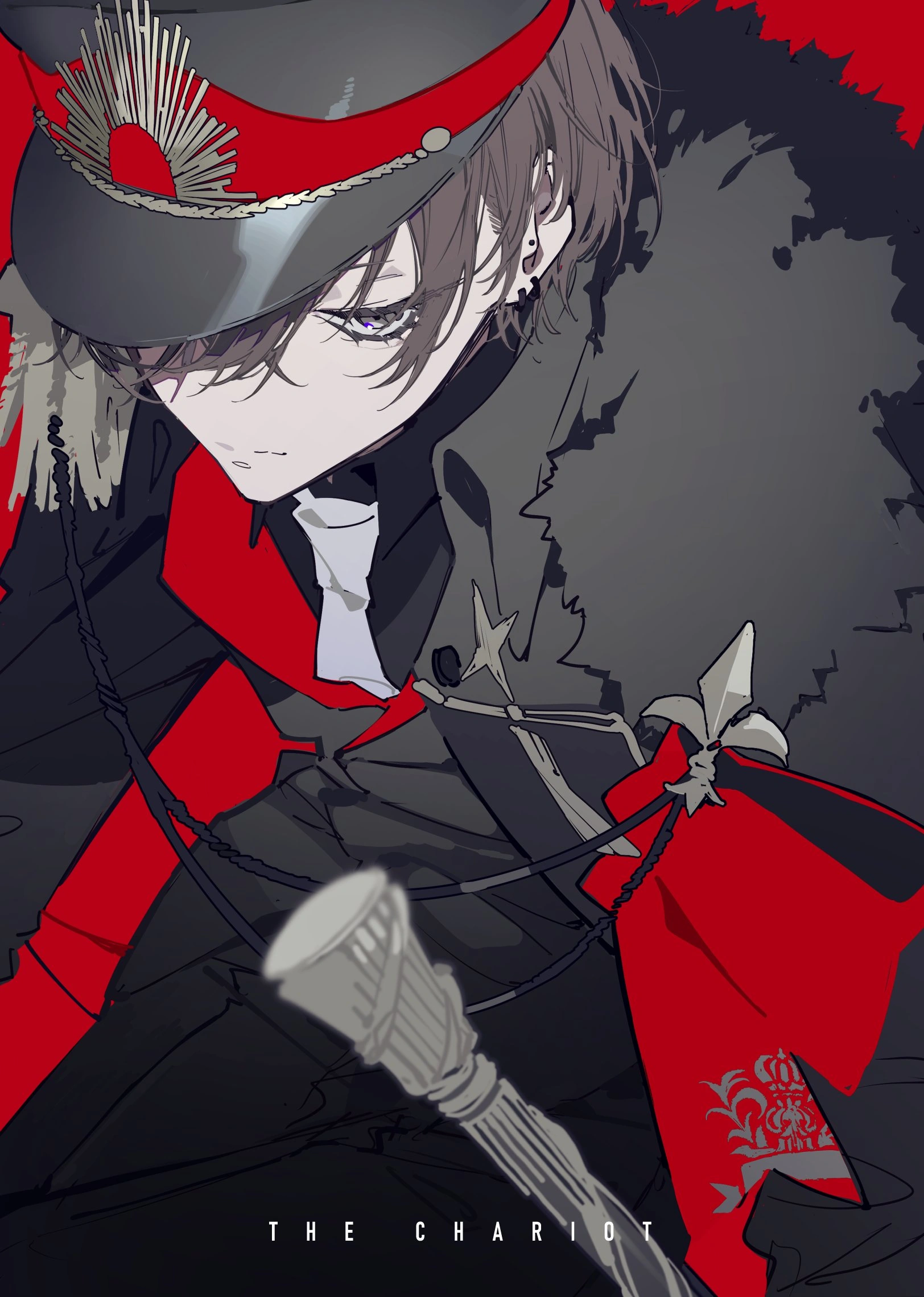 NIJISANJI Tarot - VII. The Chariot Illustration<br>by Kei Mochizuki
