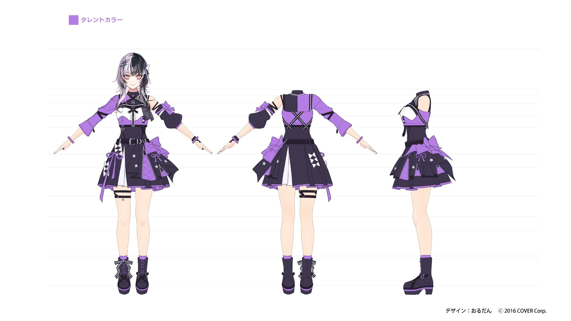 hololive 6th fes. Color Rise Harmony 3D Idol Costume Concept Illustration by Ordan