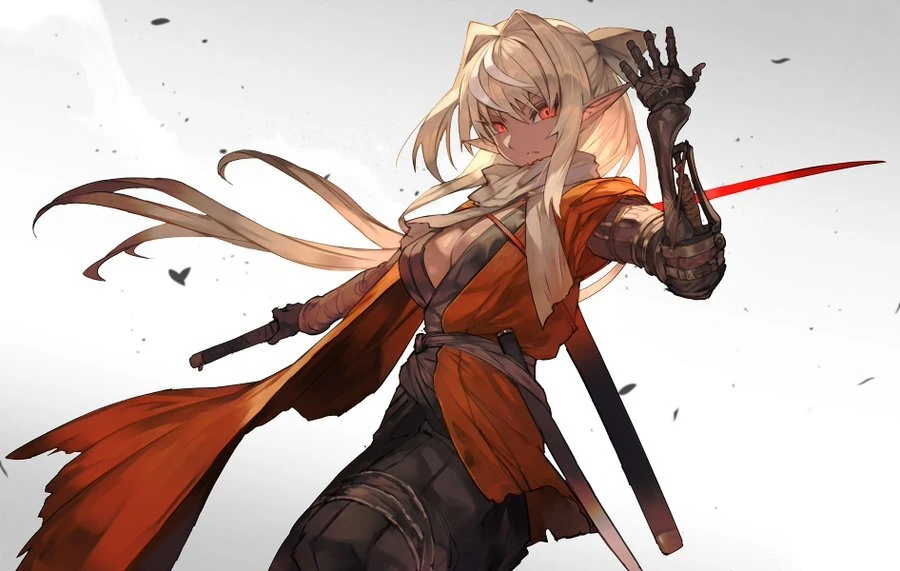 by lack
