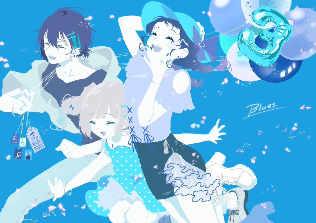 Blues 3rd Anniversary Illustration<br>by Tokino Mitsuru
