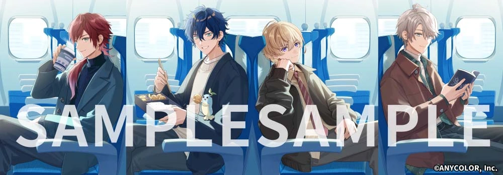 NIJISANJI x JR Central "Oshi Tabi" Campaign Illustration<br>by ISAMU
