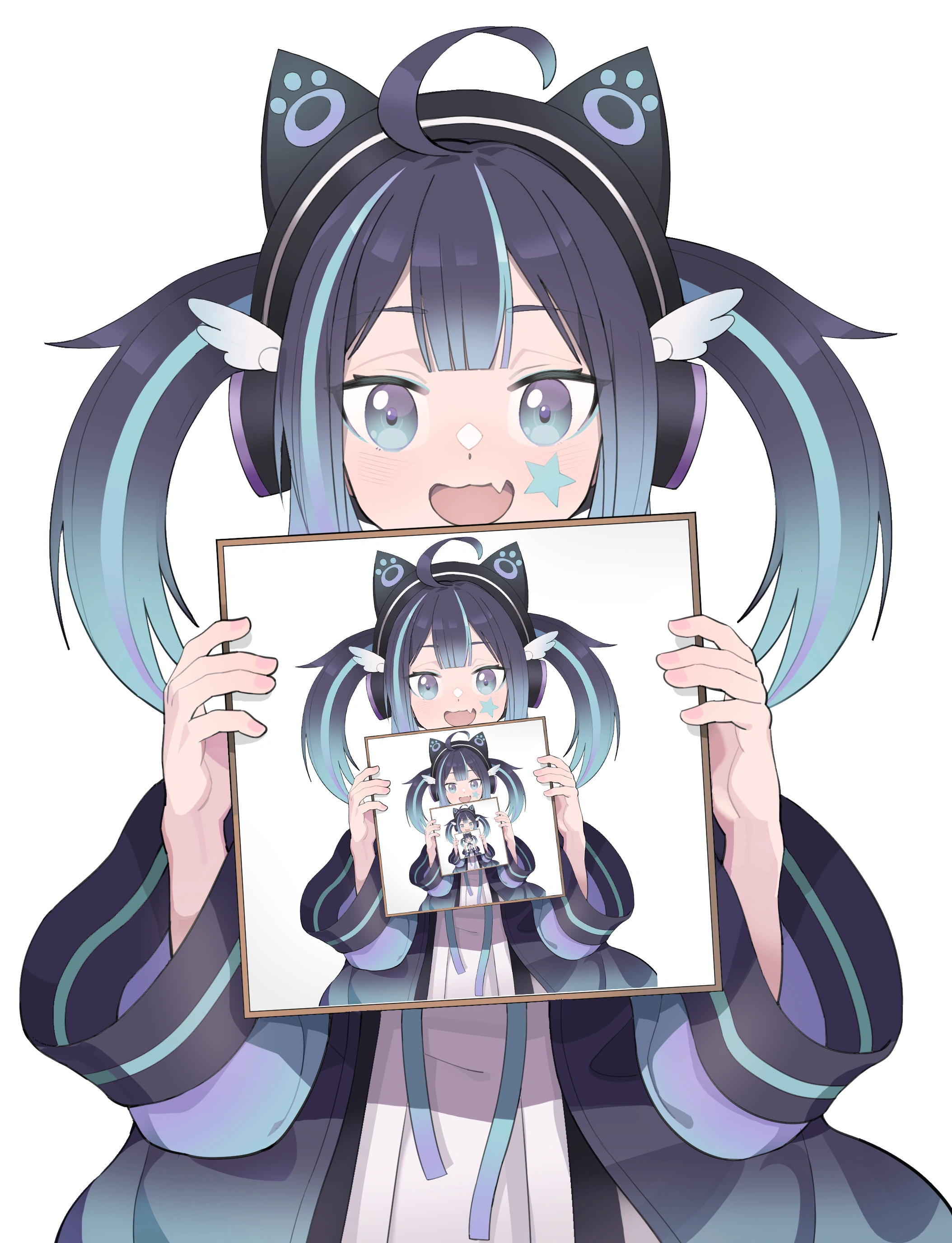 Infinite Magical Cyan Whiteboard