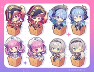 Hololive x PASELA collaboration SD characters illustration by Yumenouchi pic 2.jpg (260 KB) From "PASELA collaboration" by Yumenouchi