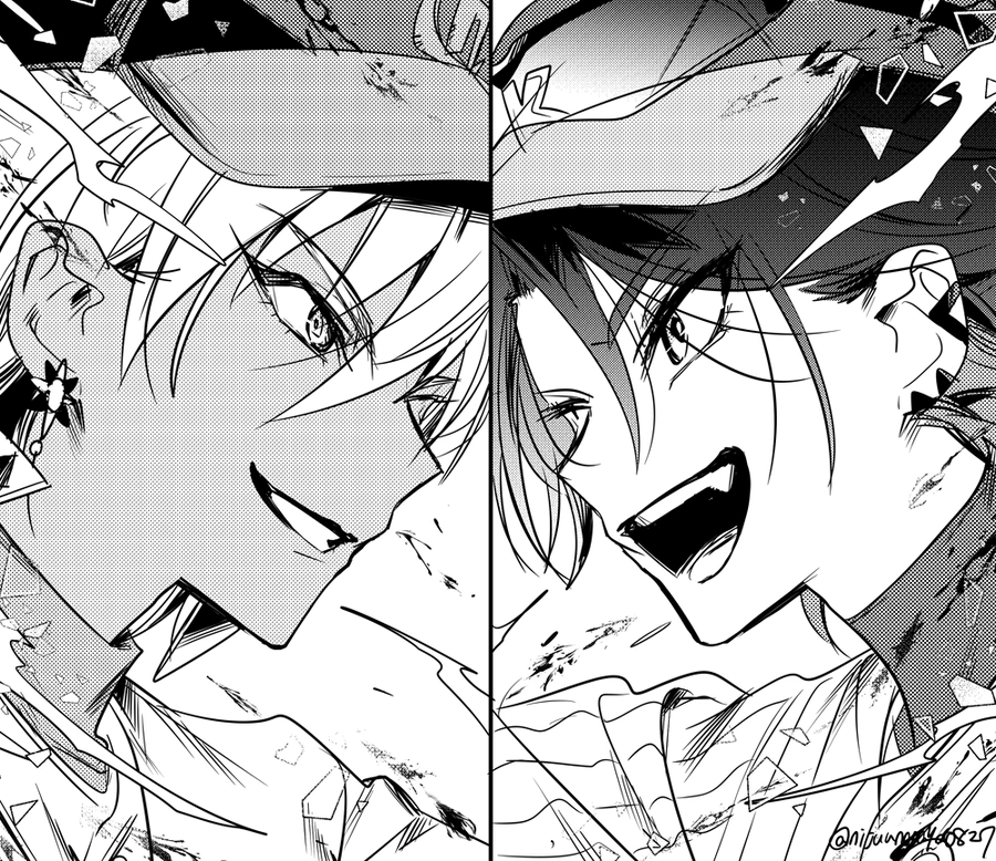 Ibrahim and Hibari in NIJIKoshien 2023<br>by Ninahachi