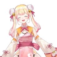 Momosuzu Nene 5th Costume Odango with Twintails.png (726 KB) Two Buns with Twintails