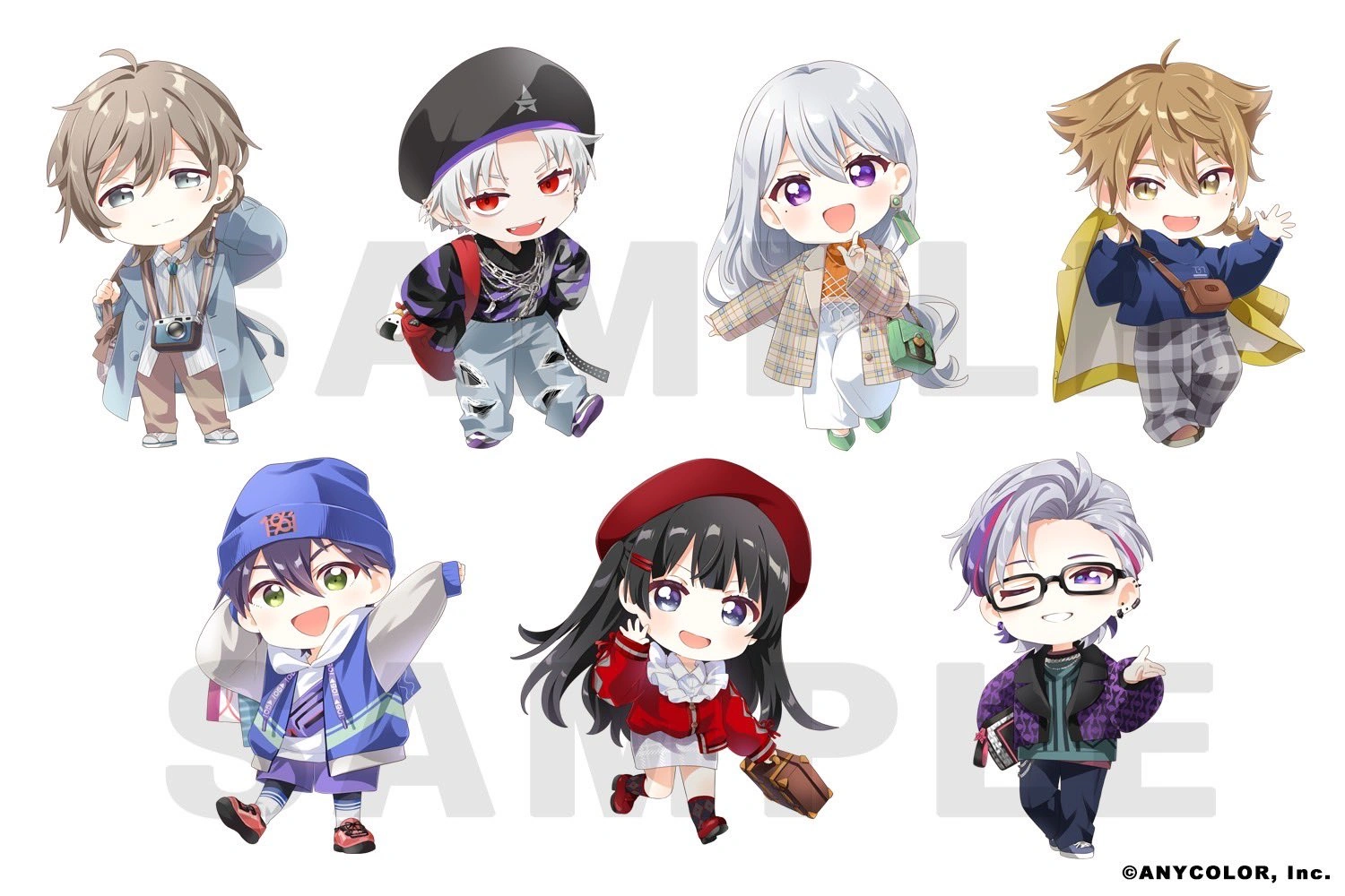 NIJISANJI x THE SEVENTH TOWER Collaboration SD Illustration<br>by Namori