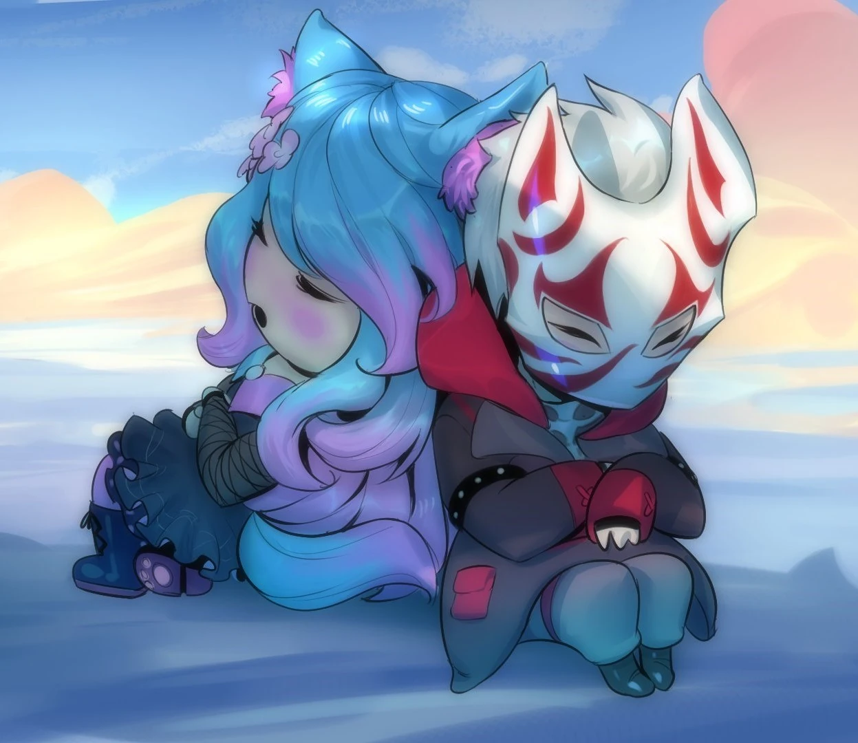 Baby Silvervale and Konzetsu by JohnSilvaArt
