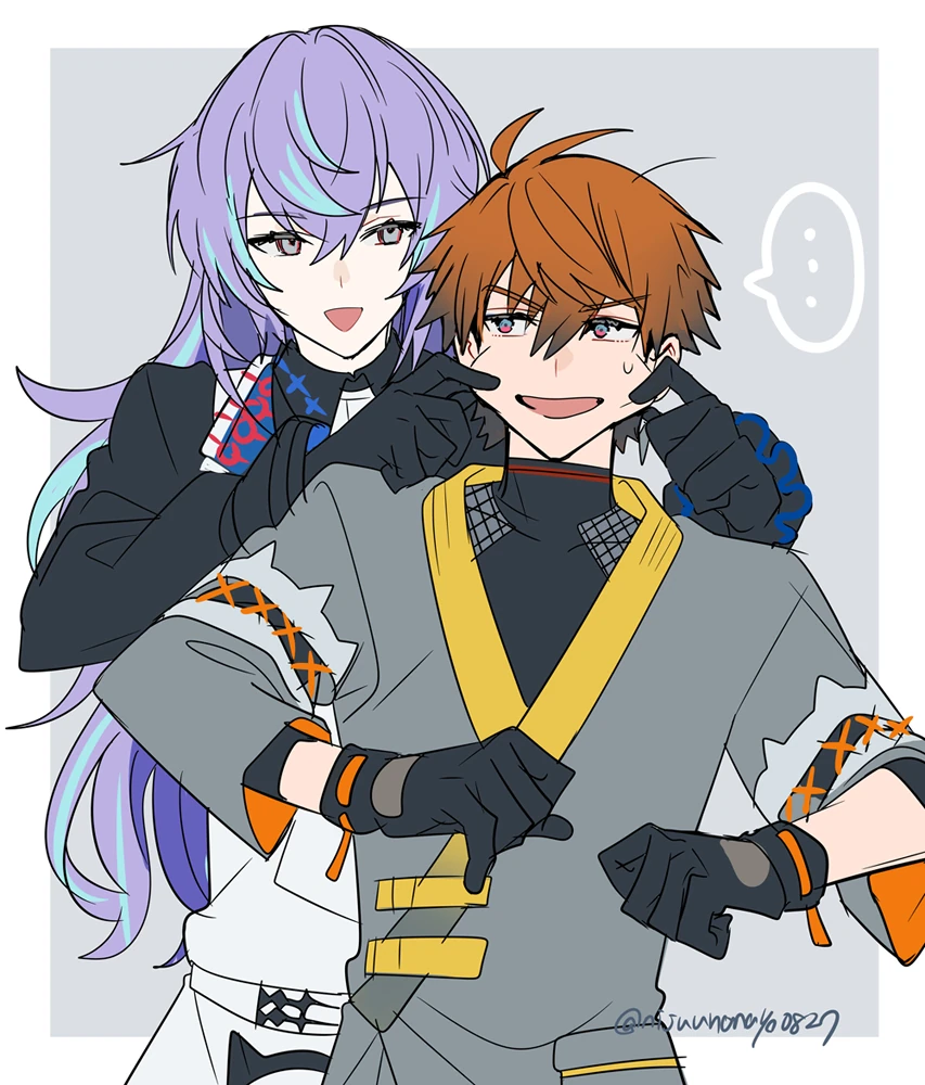 Hoshirube Sho and Kitami Yusei<br>by Ninahachi