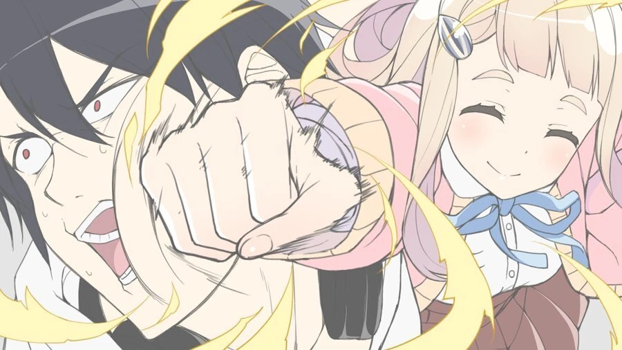 Chima punching Kakeru<br>by Yuri Nayuta