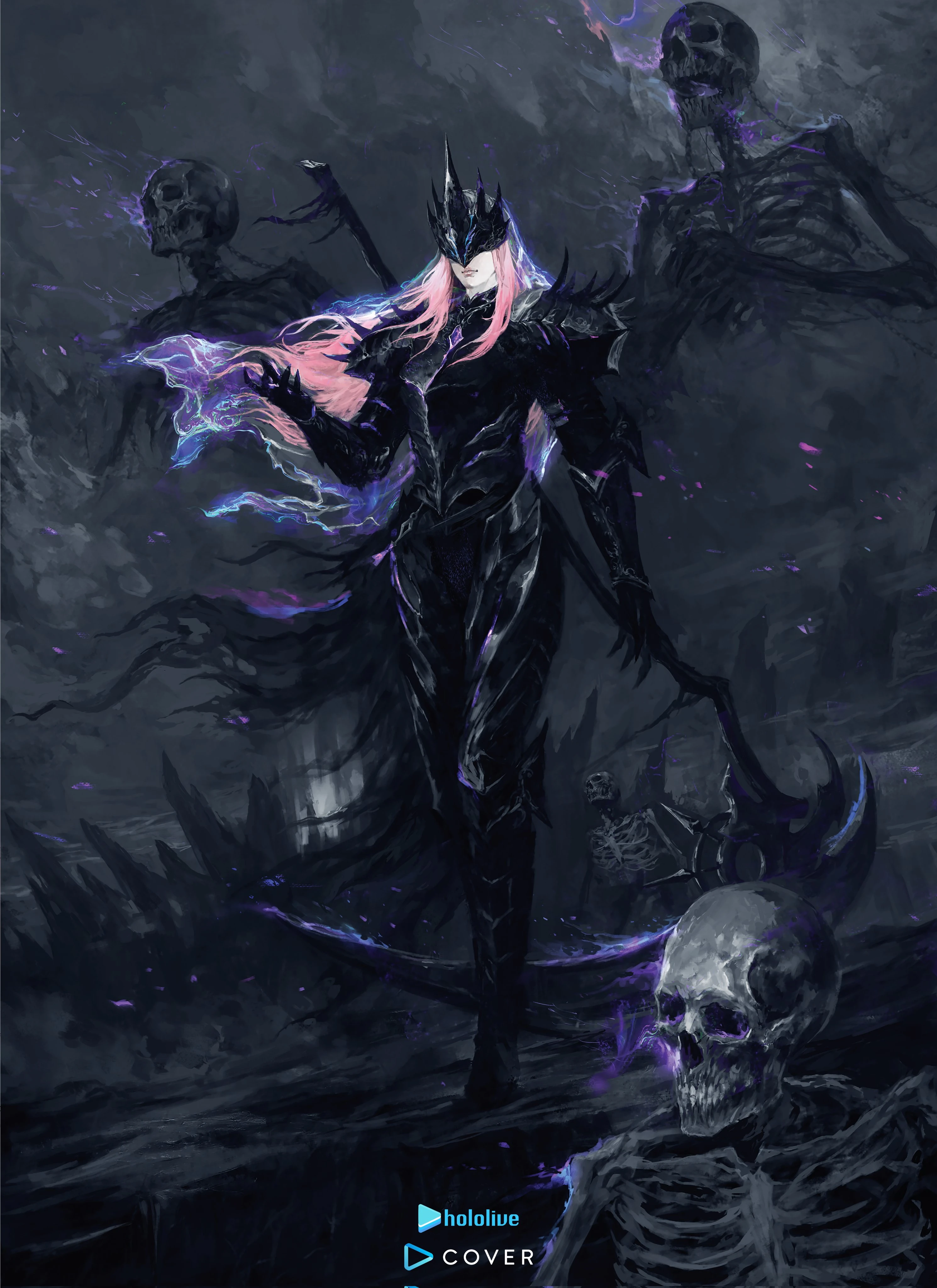 2026 Birthday Embraced by Death's Eternal Favor - Blanket and Postcard<br>by Shimhaq