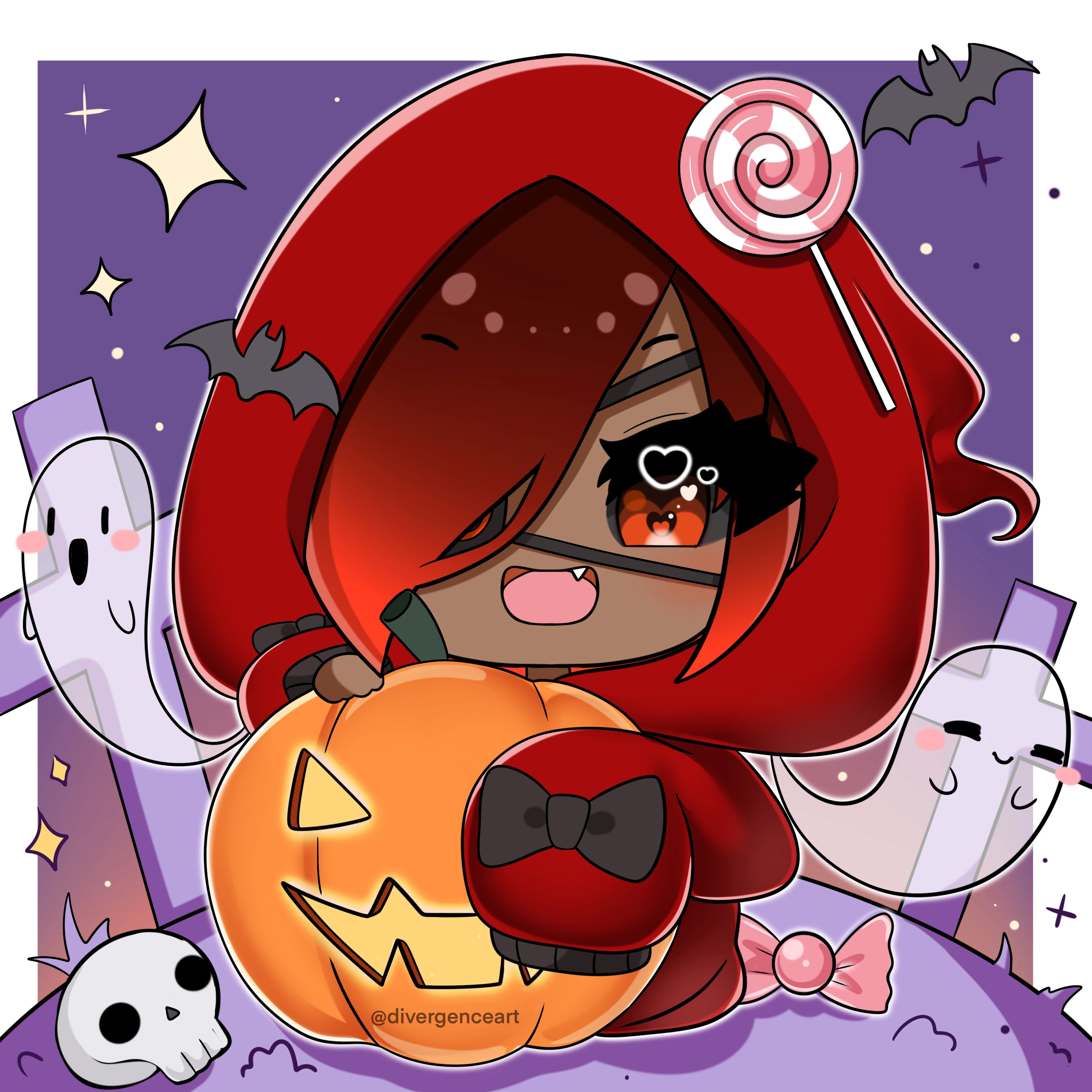 Halloween Vixie by Divergenceart
