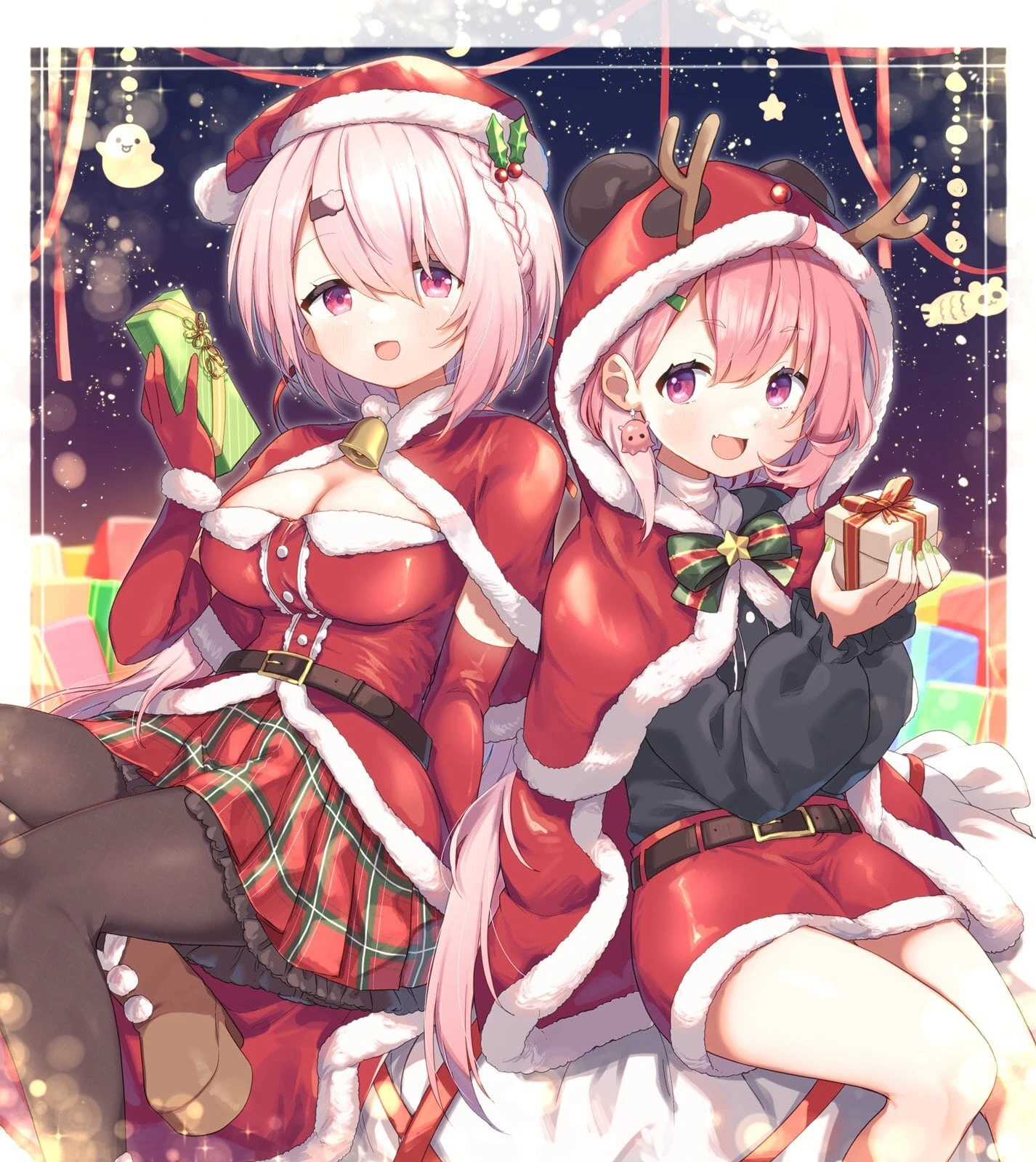 SakuYui Christmas 2020 Illustration<br>by ksk