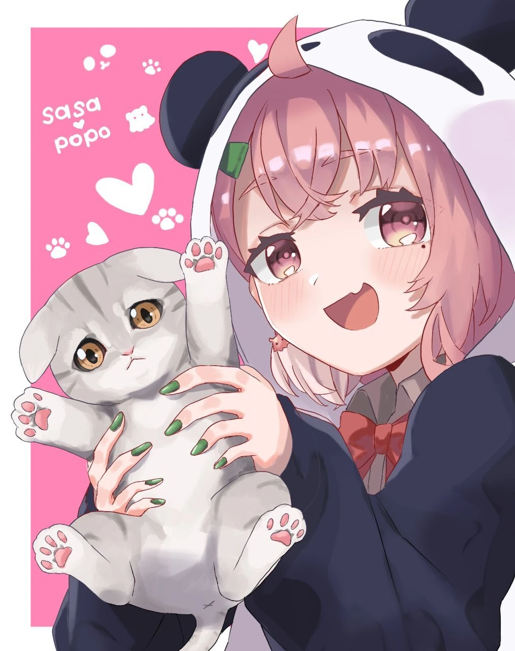 Sasaki Saku and Popo by Soranaki