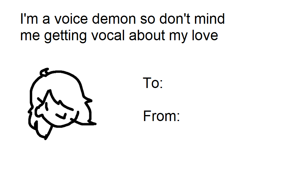 Vox Akuma's Valentine's Day card