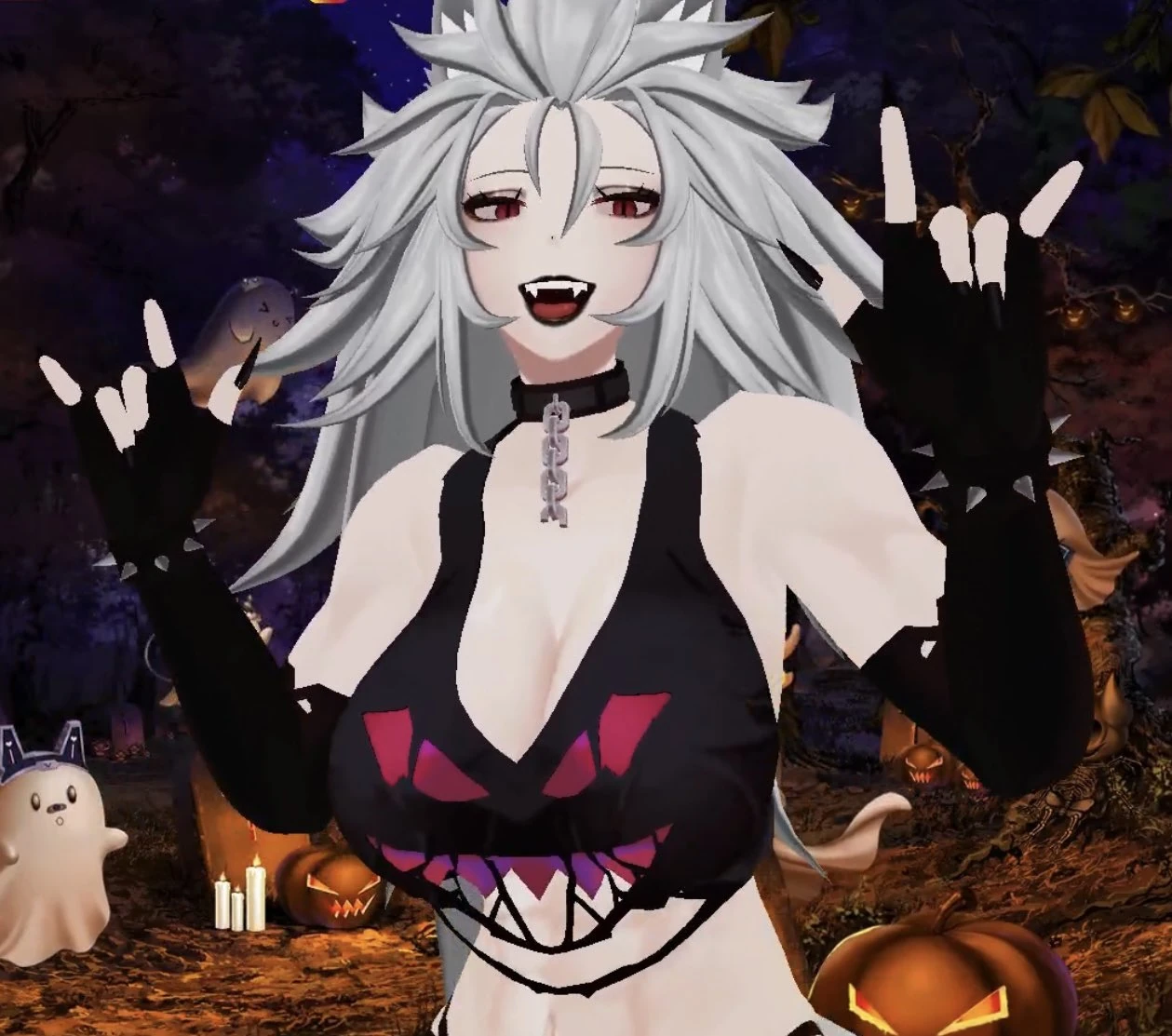 Wolftreya Halloween Outfit 3D (Cyber version)