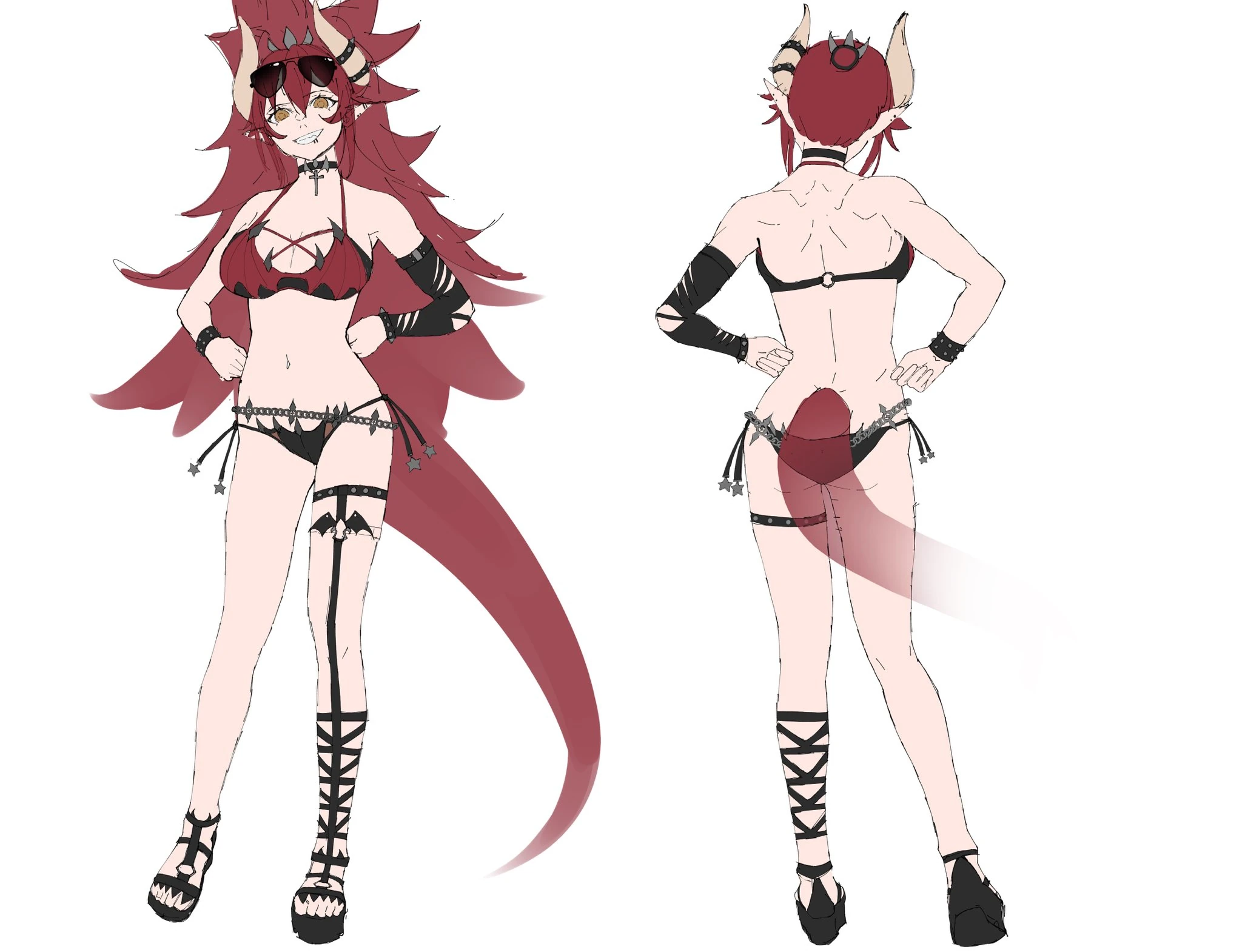 Zen's Swimsuit Ref by KuroiEnpitsu