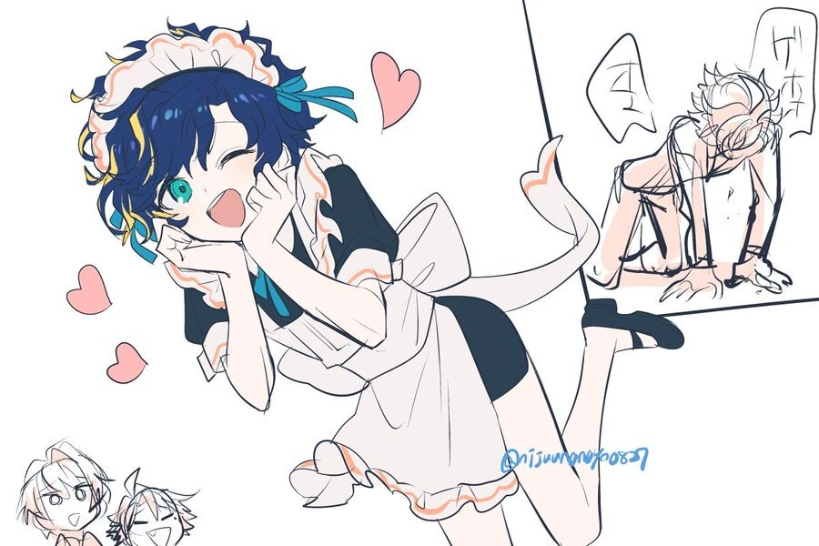 Astel in Maid Outfit by Ninahachi
