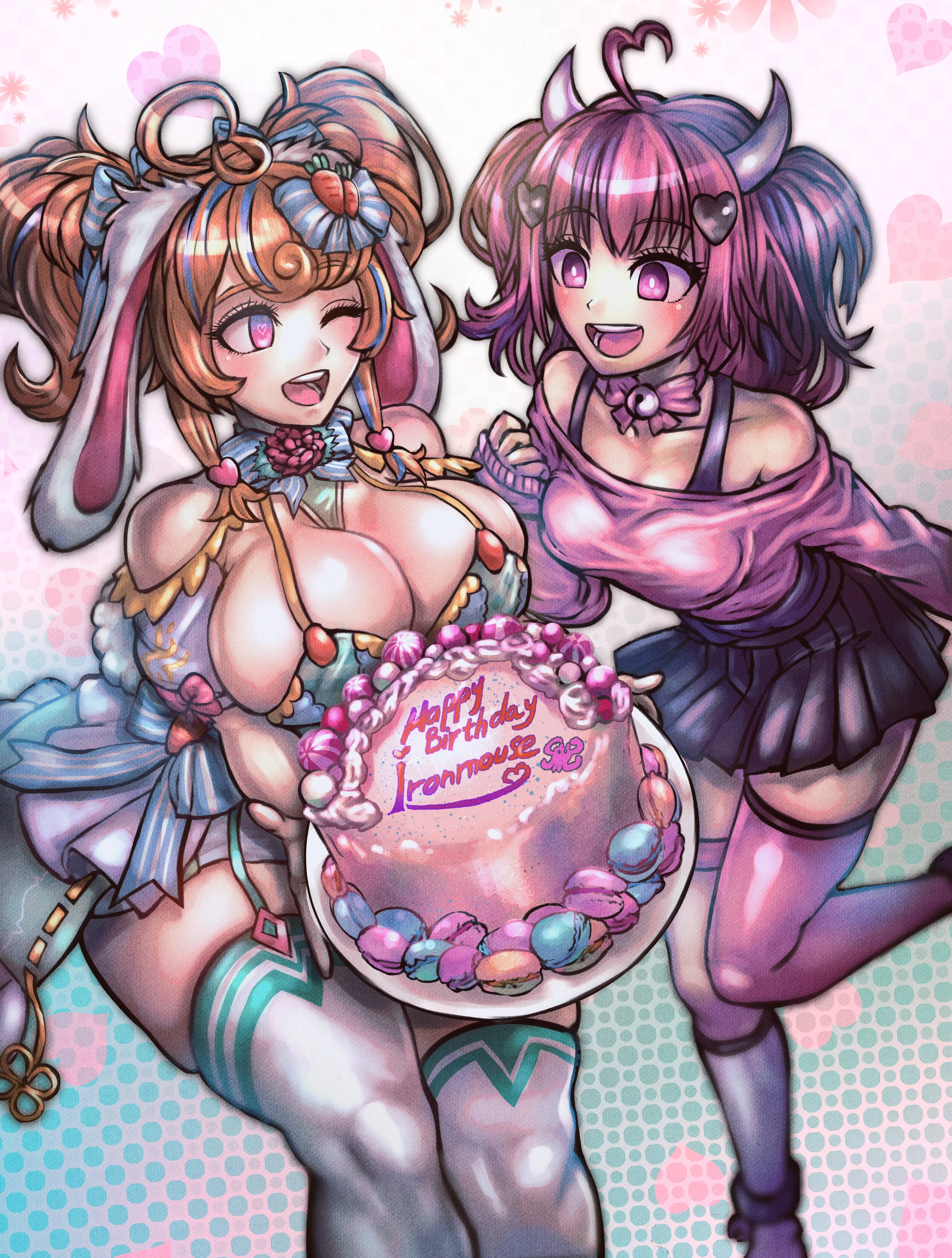 Bunny and Iron Mouse by MinsterPhamDuke a birthday gif for Iron Mouse