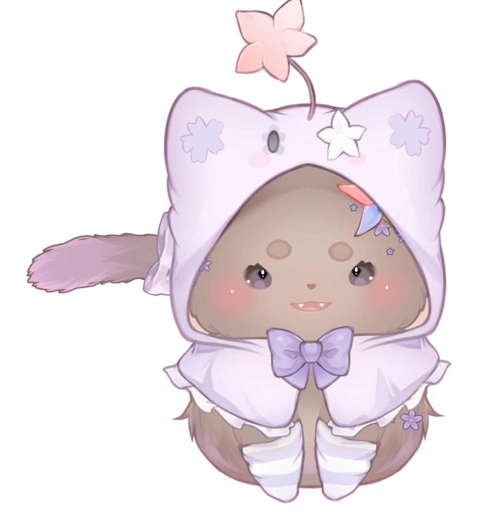 Kitty Model with petal hood