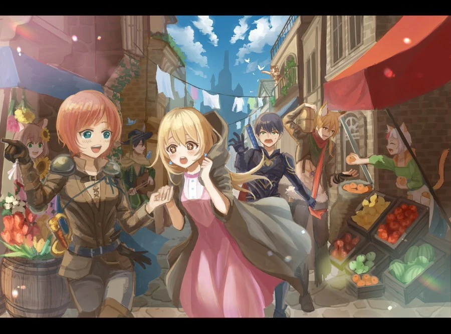NIJISANJI Western Fantasy World Illustration<br>by Yamanawosuke