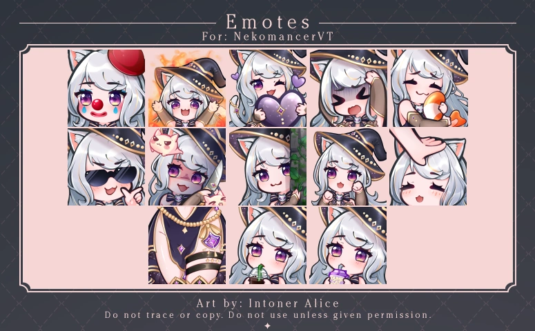 Emote List 2 by AliceBijiou