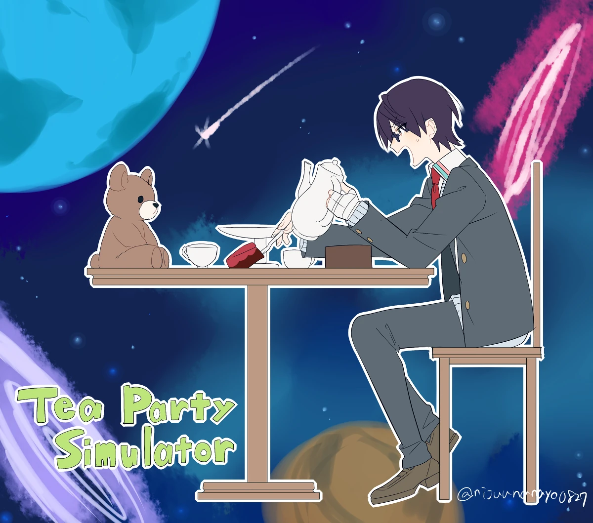 Tea Party Simulator Illustration<br>by Ninahachi