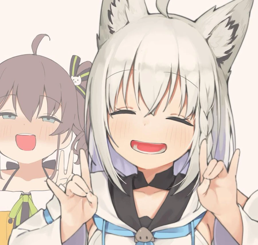 Natsuiro Matsuri and Shirakami Fubuki by Ceramic06