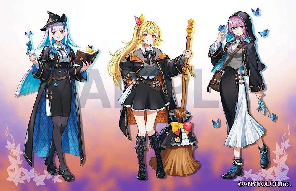 Nijisanji Halloween 2023 Goods & Voices Illustration by Shinishi Chiho
