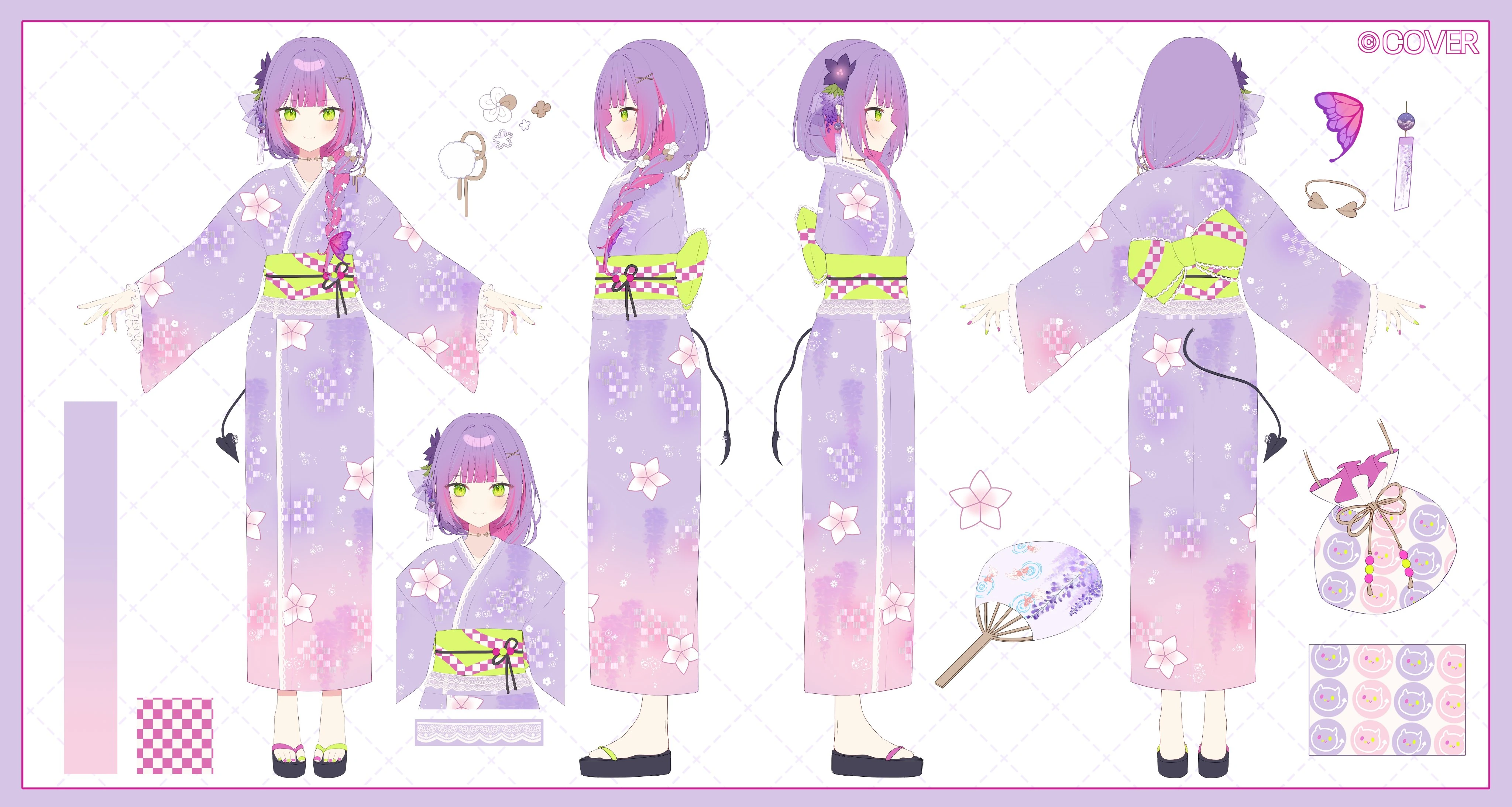 holonatsu Paradise Costume Reference Sheet