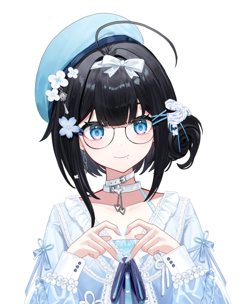 Casual Outfit With Glasses and Bun Hairstyle