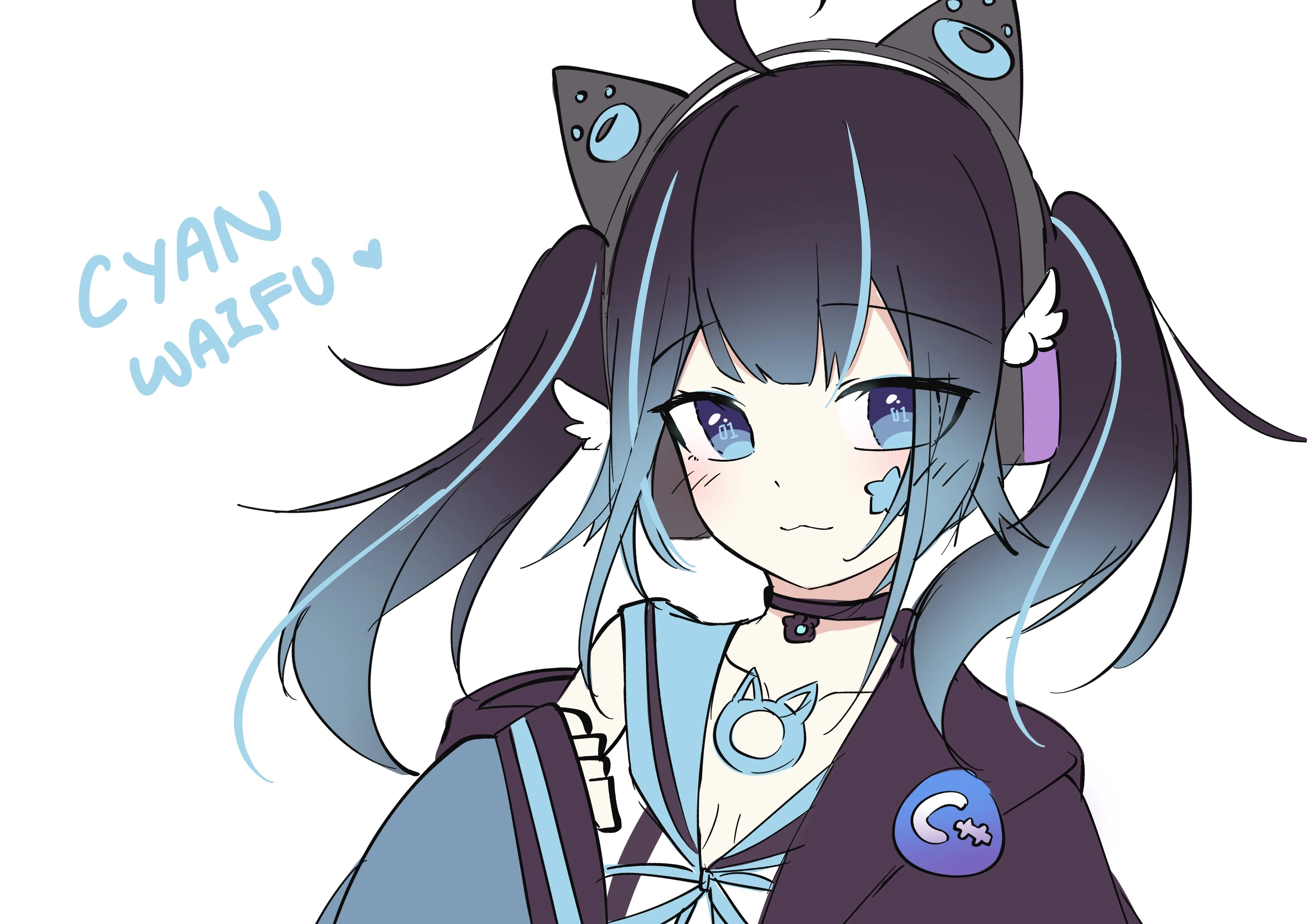 Cyan art by 秋月イノリ🔻秋月祁 @Akitsuki Inori
